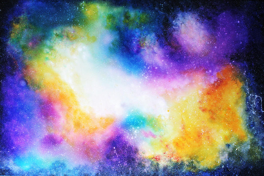 Nebula Painting by Alma Yamazaki