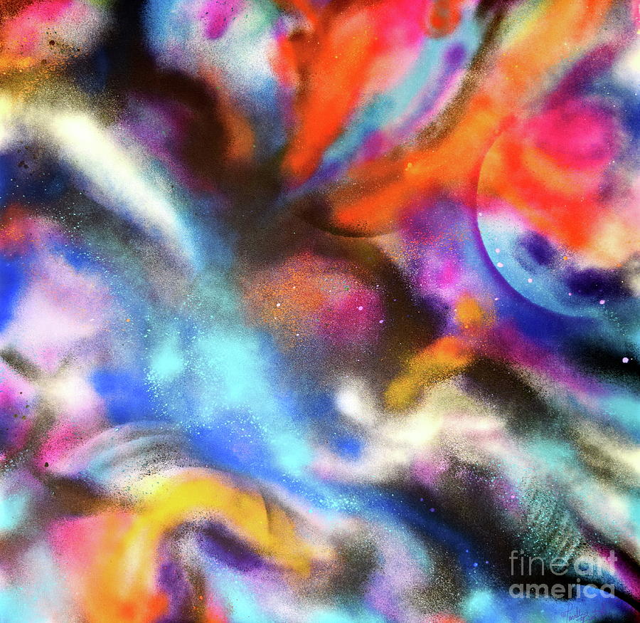 Nebula  Painting by Priscilla Batzell Expressionist Art Studio Gallery