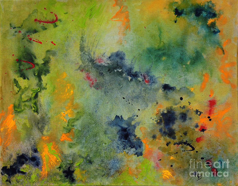 Nebula Painting by Karen Fleschler