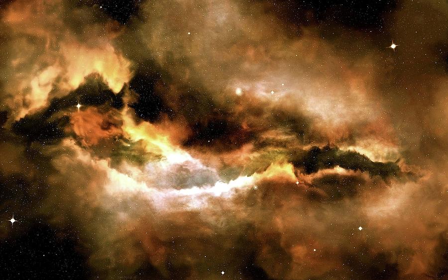 Space Digital Art - Nebula by Super Lovely