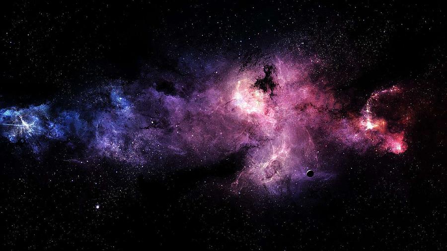 Nebula-wallpaper-2312-2475-hd-wallpapers Painting by Celestial Images