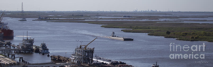 Neches River Shipping Industry Photograph by D Wallace