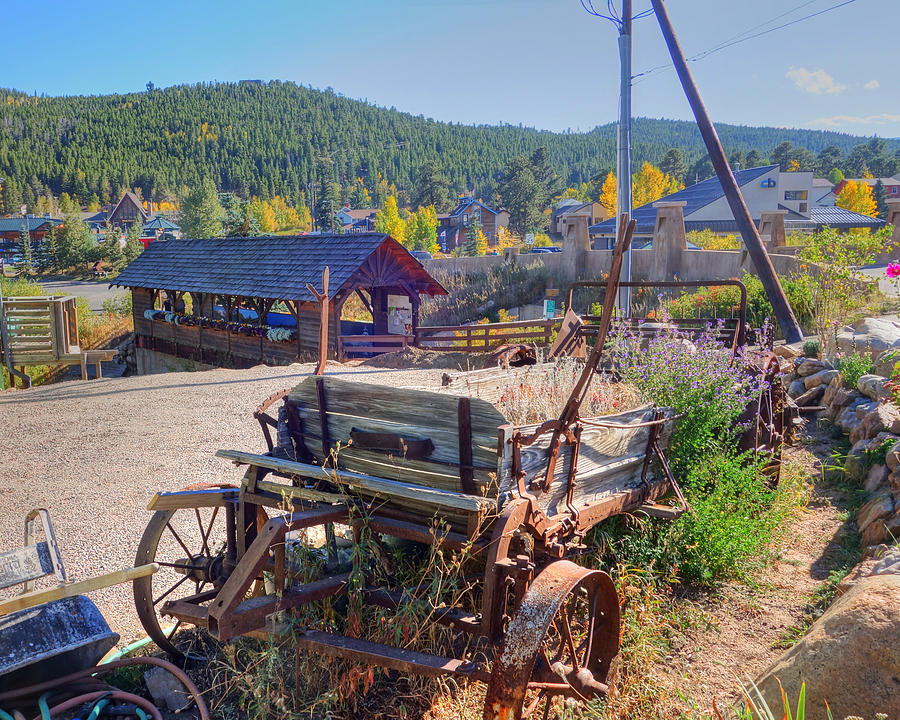 Nederlands Colorado Metal and Wooden Cart Photograph by Toby McGuire