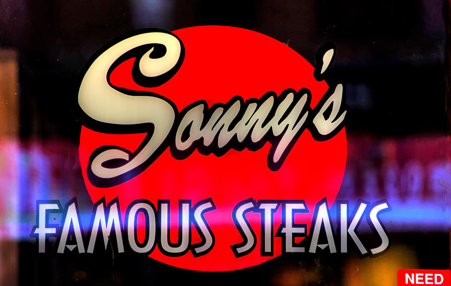 Need - Sonnys Famous Steaks Close-1B - Market Street, Old City Philadelphia Photograph by Michael Mazaika