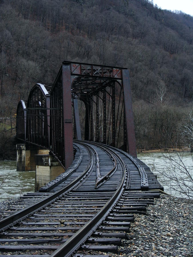 Railroad Bridge Photograph - Needed Aesthetic by Nicole Kinzer