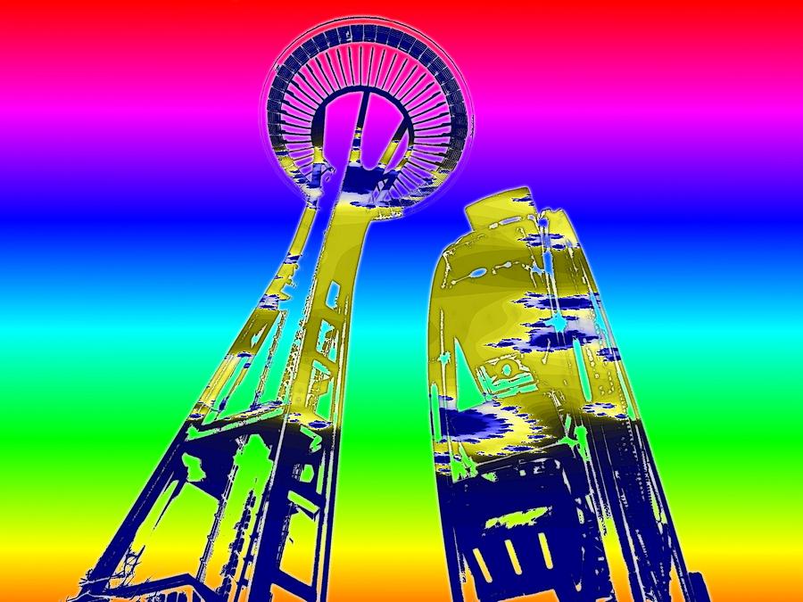 Needle and Ferris Wheel Fractal Digital Art by Tim Allen