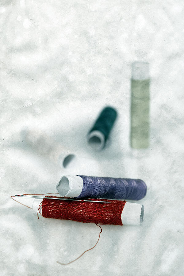 Still Life Photograph - Needle And Thread by Joana Kruse