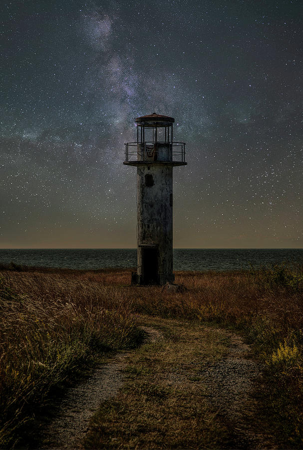 Neeme lighthouse at the coast of Estonia Photograph by Jaroslaw Blaminsky