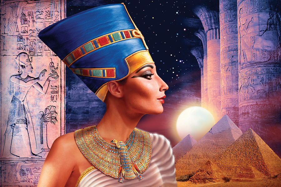 Portrait Photograph - Nefertiti Variant 5 by MGL Meiklejohn Graphics Licensing
