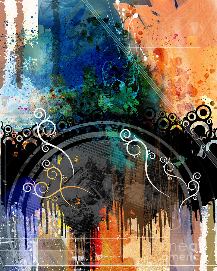 Abstract Digital Art - Negative Thoughts Invasion by Peter Awax