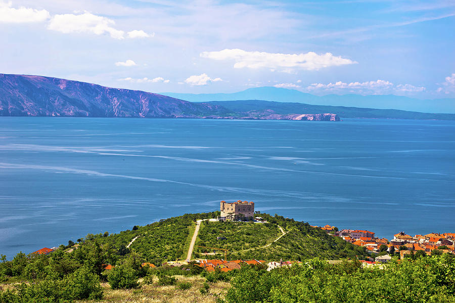 Nehaj fortress above blue sea Photograph by Brch Photography