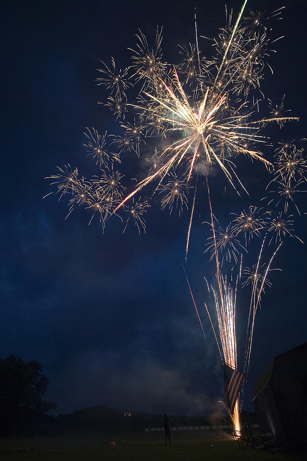 Neighborhood Fireworks Photograph by Gene Walls