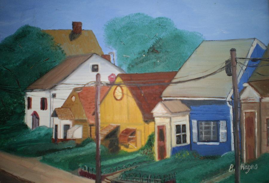 Neighbors Painting by Barbara Hayes