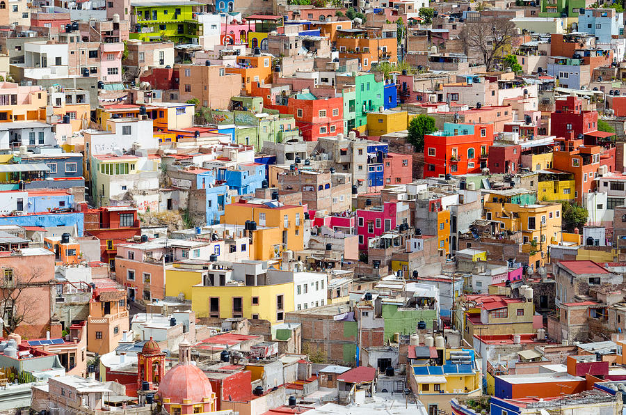 Architecture Photograph - Neighbourhood. Guanajuato Mexico. by Rob Huntley