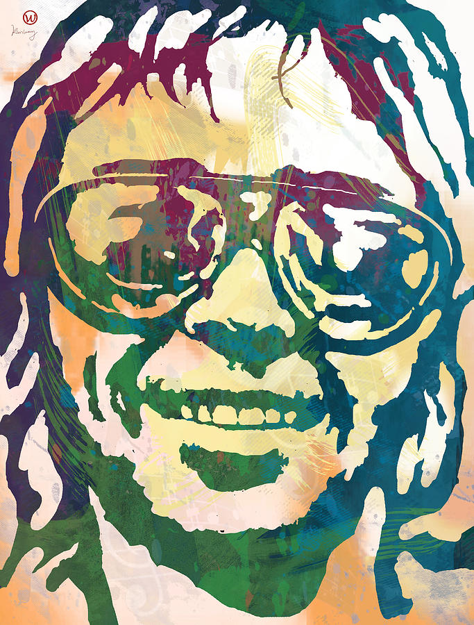 Neil Young Drawing - Neil Young Pop Stylised Art Poster by Kim Wang Neil Young Drawing - Neil Young Pop Stylised Art Poster by Kim Wang