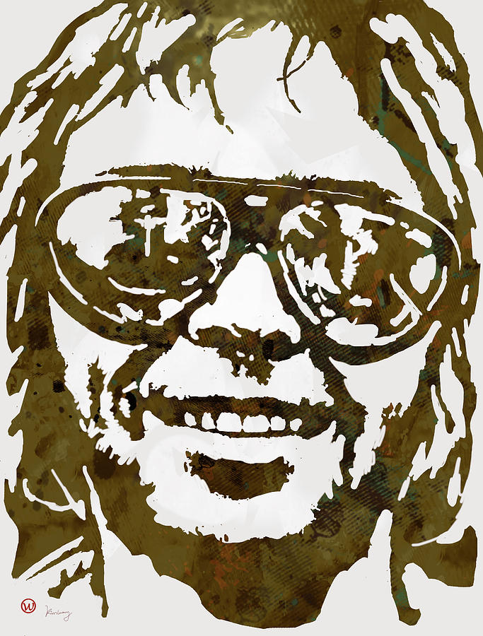 Neil Young Drawing - Neil Young pop  stylised art sketch poster by Kim Wang