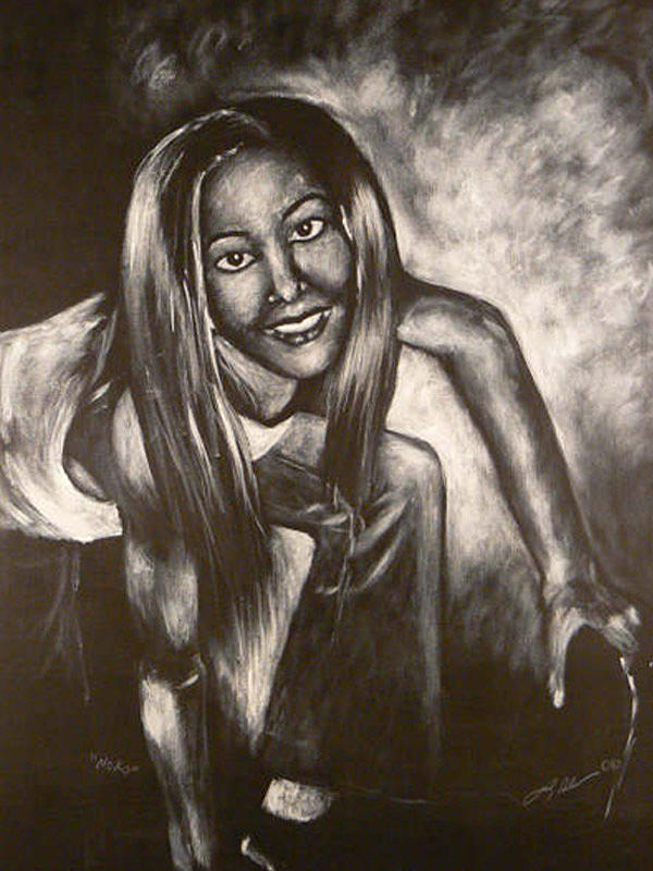 Custom Portrait Painting - Neko by Latonja Davis-Benson