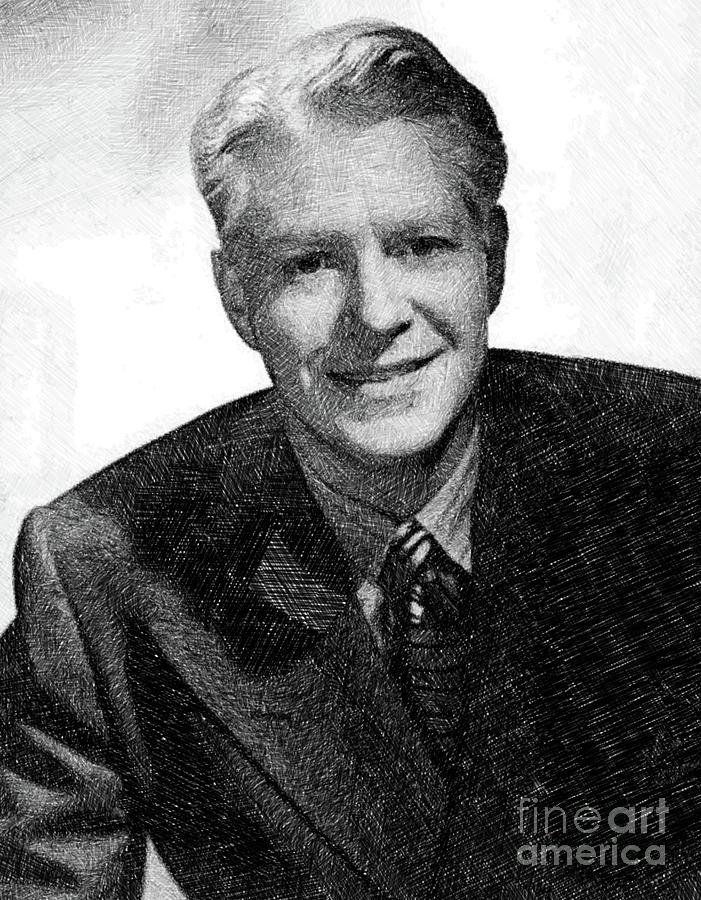 Nelson Eddy, Vintage Actor By Js Drawing