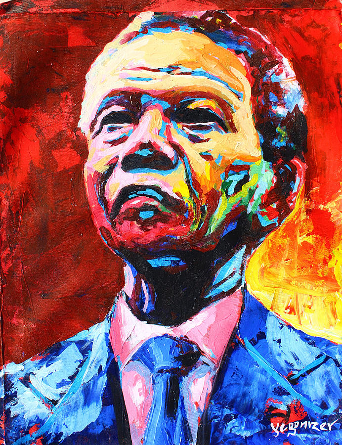Nelson Mandela 3 Painting by Evans Yegon