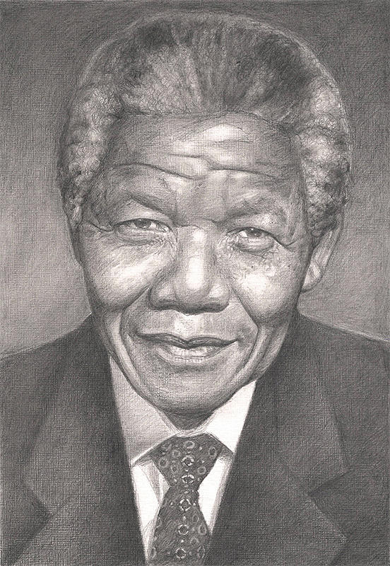 Nelson Mandela Drawing by Balanmurugan Jeevarathinam