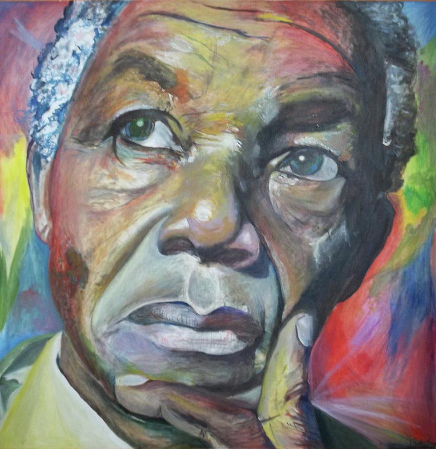 Nelson Mandela Painting By Lee Madrid - Fine Art America