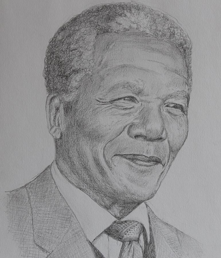 Nelson Mandela Painting by Sabina Bonifazi