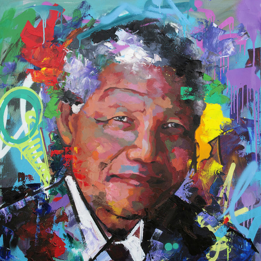 Nelson Mandela Painting - Nelson Mandela VI by Richard Day