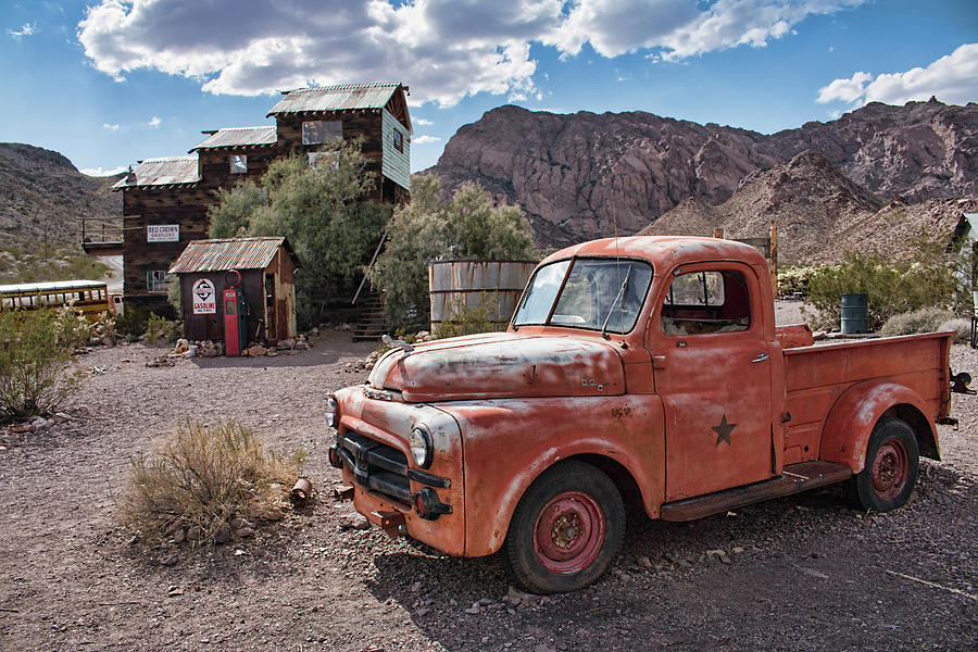 Nelson Old Dodge in the Desert Photograph by Kristia Adams
