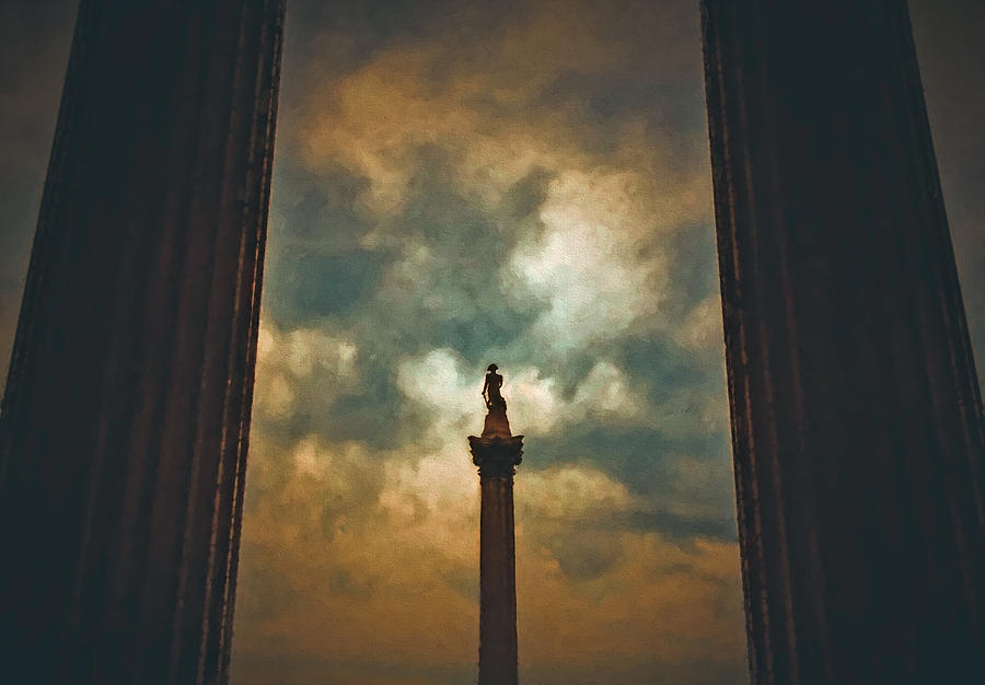 London Photograph - Nelsons Column by John K Woodruff