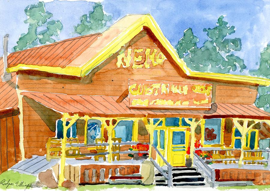 Nemo Ranch Store Painting by Rodger Ellingson