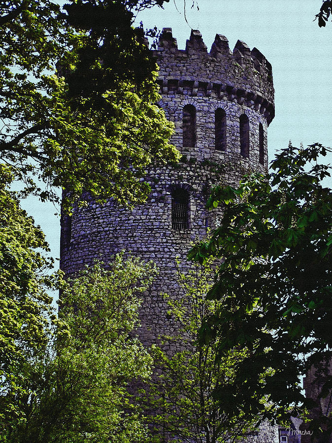 Castle Painting - Nenagh Castle Ireland by Teresa Mucha
