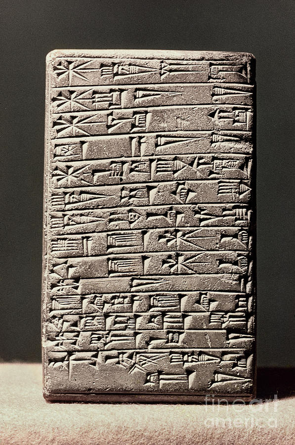 Neo-babylonian Clay Tablet Photograph by Granger
