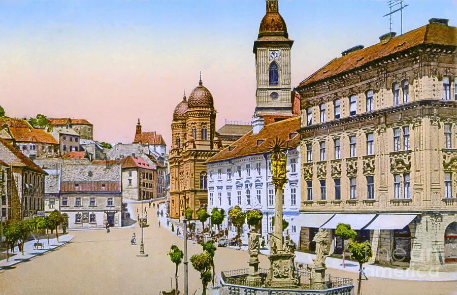 Neolog Synagogue in Bratislava Slovakia 1923 Painting by Vincent Monozlay
