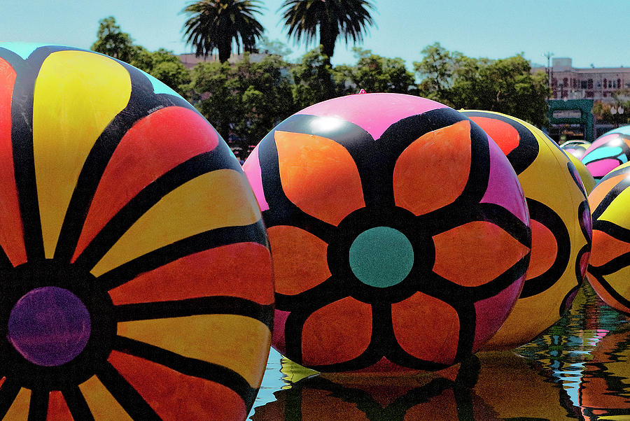 Neon Balls of MacArthur Park by Lorraine Devon Wilke Neon Balls of MacArthur Park by Lorraine Devon Wilke