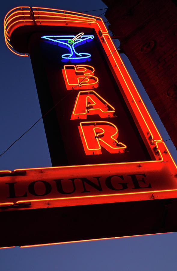 Neon Bar Photograph by James Kirkikis