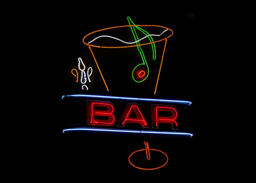 Neon Bar Sign Photograph by Robert Wilder Jr