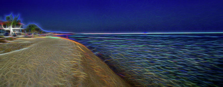 Neon Beach Digital Art by Roy Pedersen