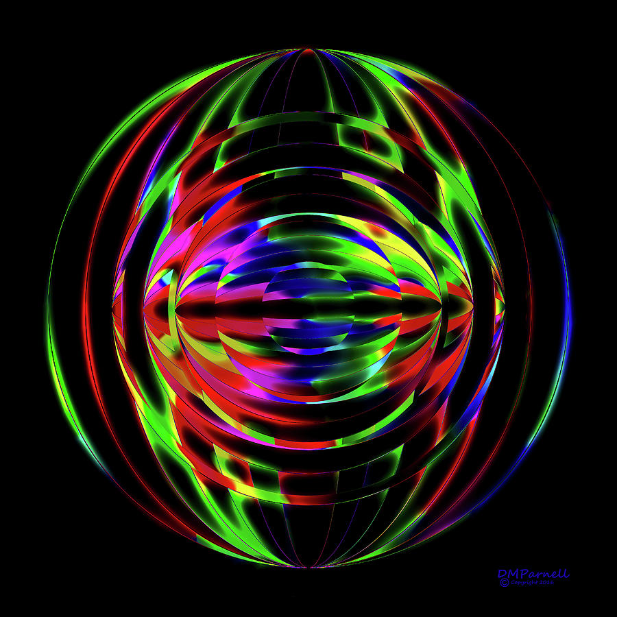 Abstract Digital Art - Neon Blink by Diane Parnell
