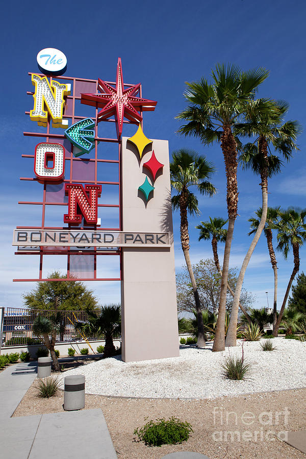 Neon Boneyard Park in Las Veg Photograph by Anthony Totah