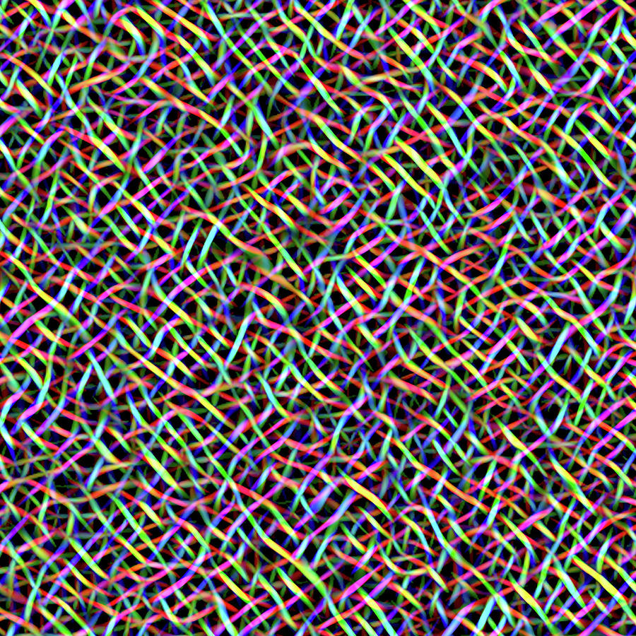 Neon color noise texture zoom Painting by Bill McClurg