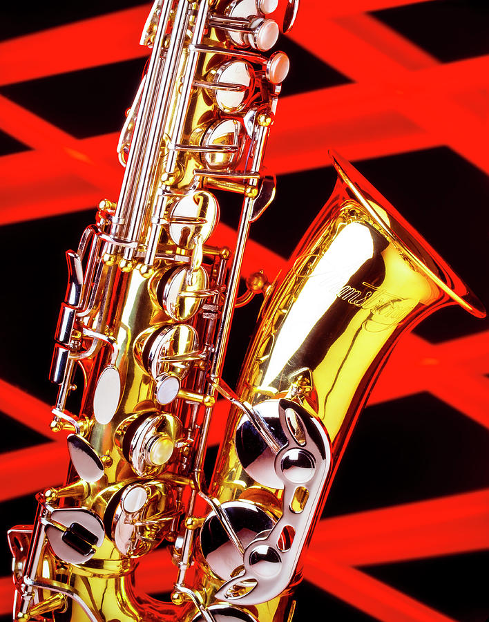Neon Jazz Sax Photograph by Garry Gay