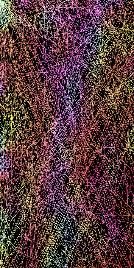 Neon Lines 1 Digital Art by Chris Butler