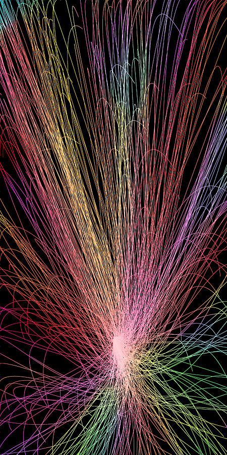 Neon Lines 5 Digital Art by Chris Butler