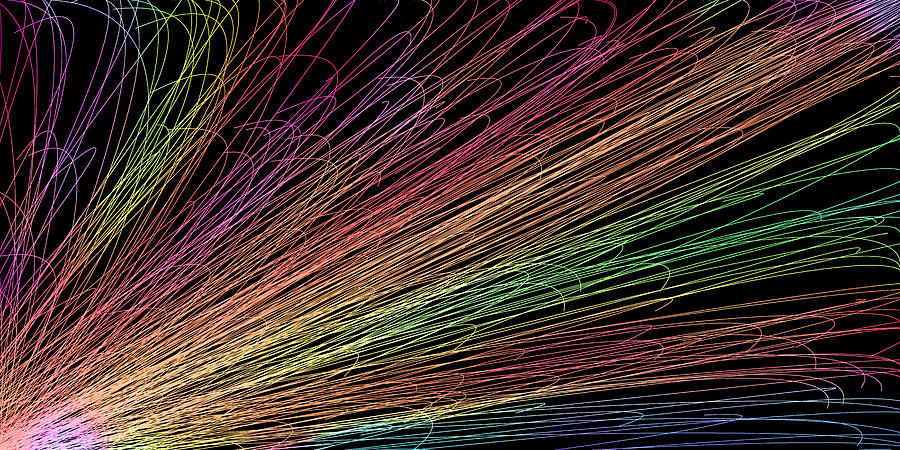 Neon Lines 6 Digital Art by Chris Butler