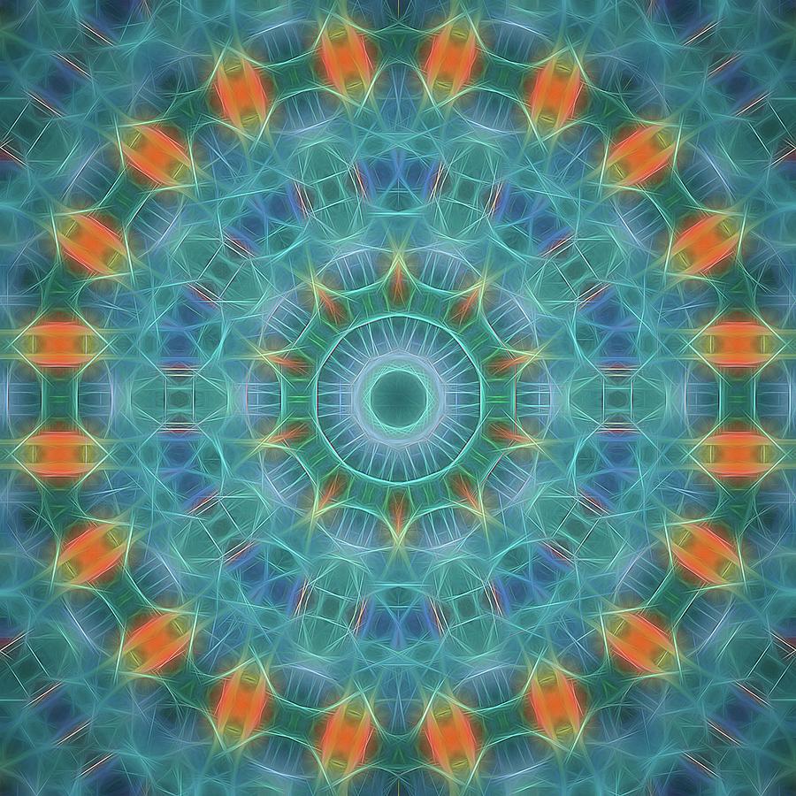 Neon Mandala, Nbr 14 Painting by Will Barger