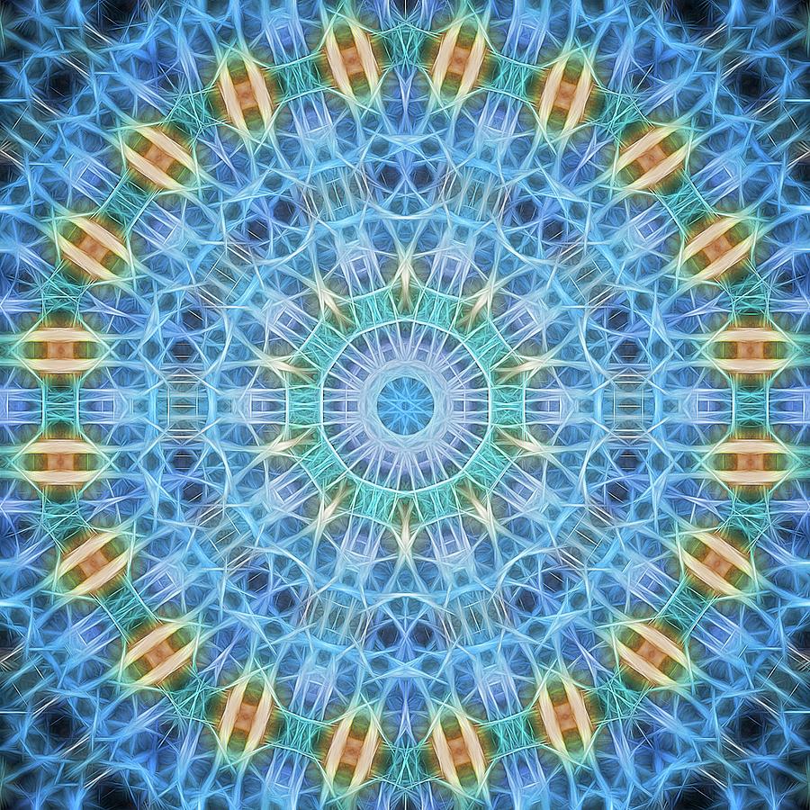 Neon Mandala, Nbr 16 Painting by Will Barger