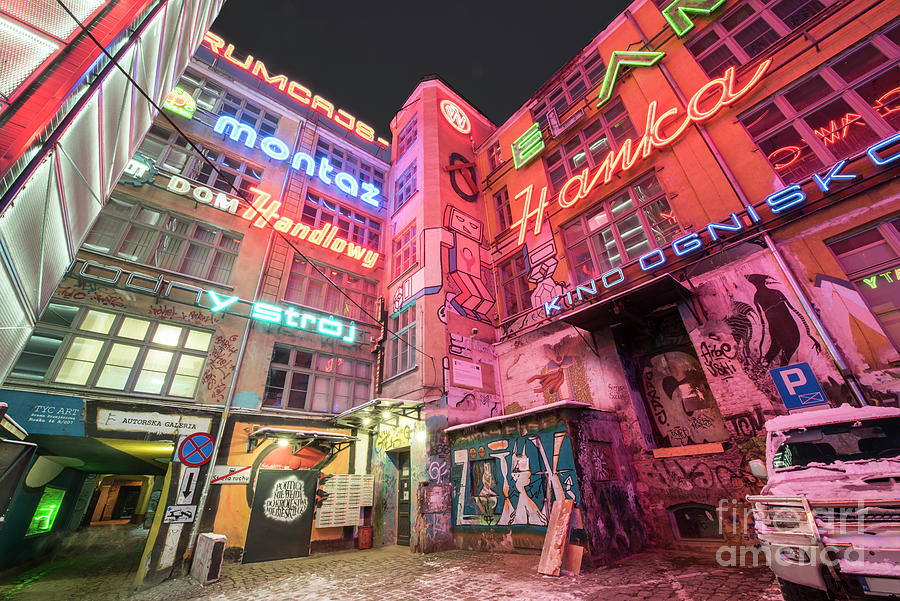 Neon Side, Wroclaw Photograph by Juli Scalzi