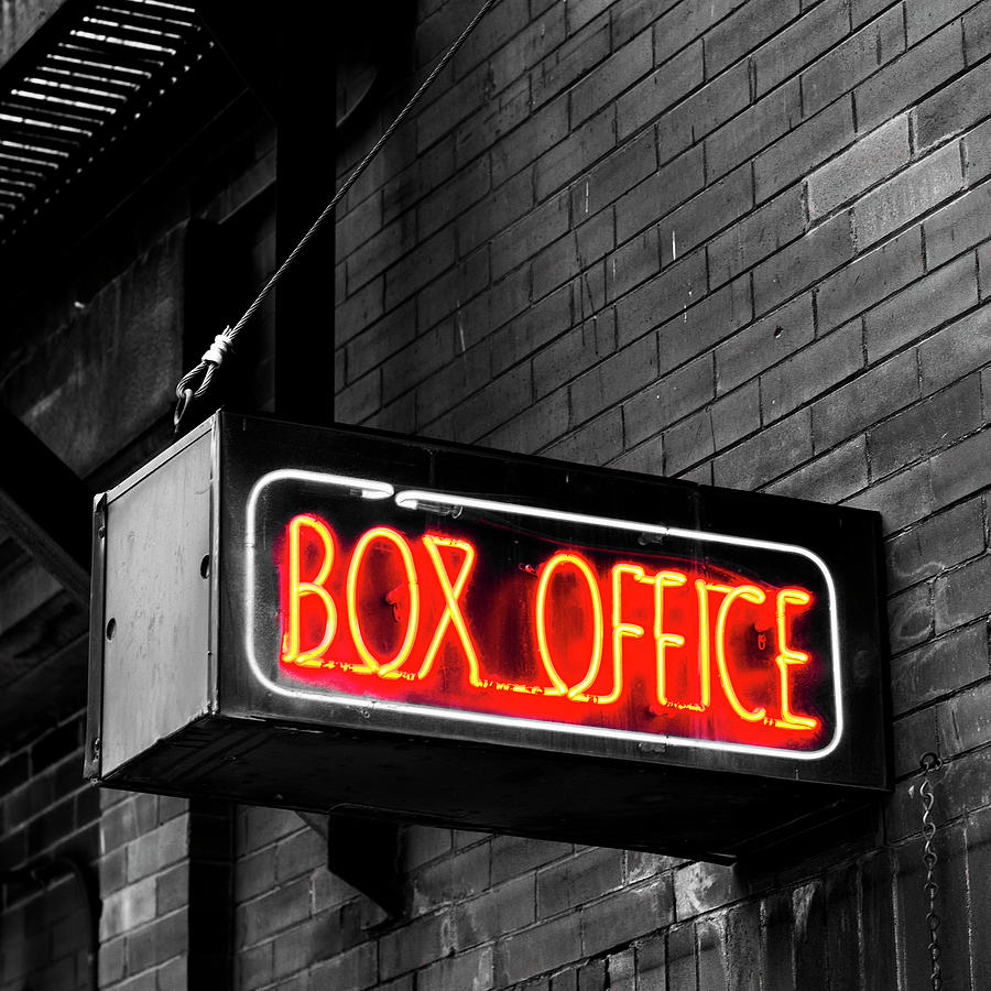 Neon Sign - Box Office Photograph by Carl Rittenhouse - Pixels