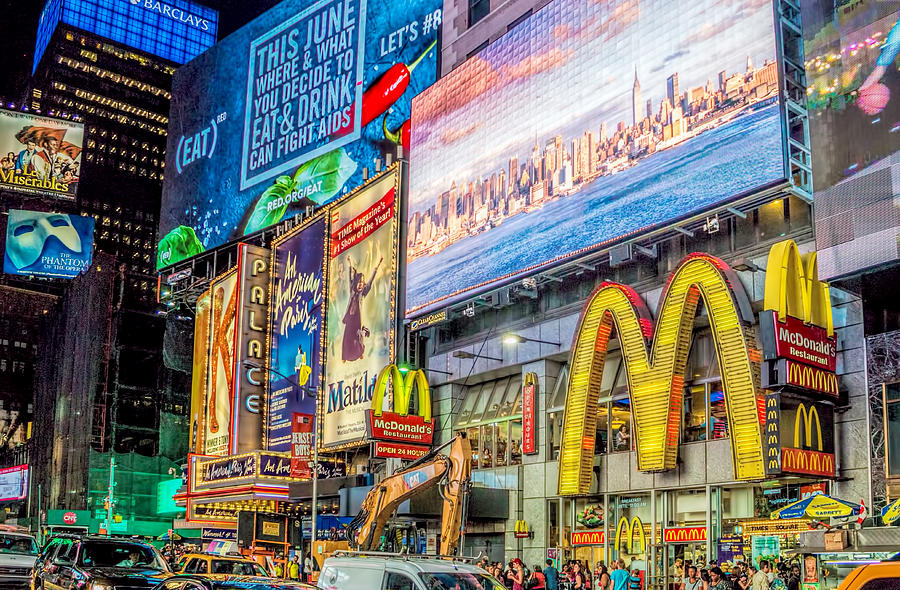 Times Square Photograph - Neon Signs by June Marie Sobrito