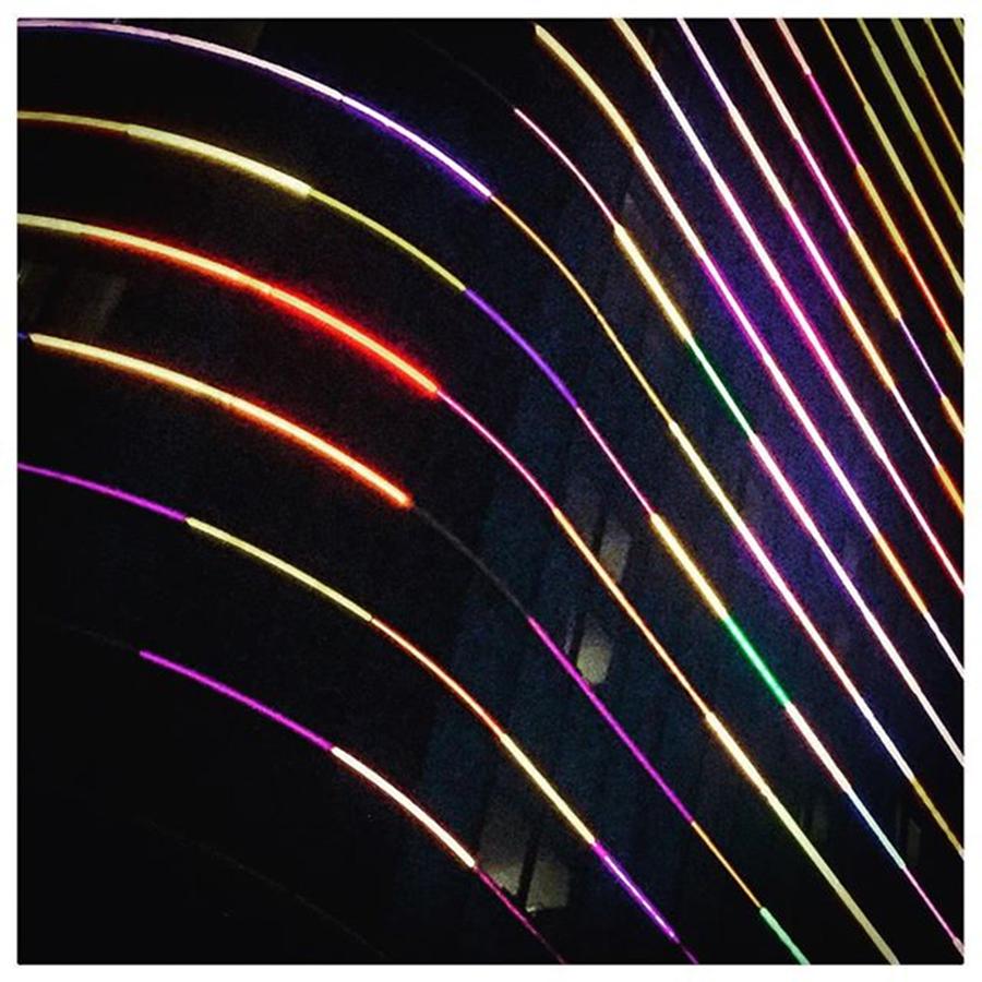 Neon Photograph - #neon Stripes #mydtd by Alexis Fleisig